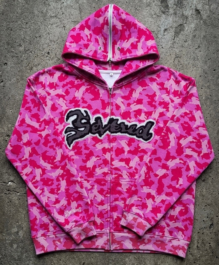 Rabbit camo zip up