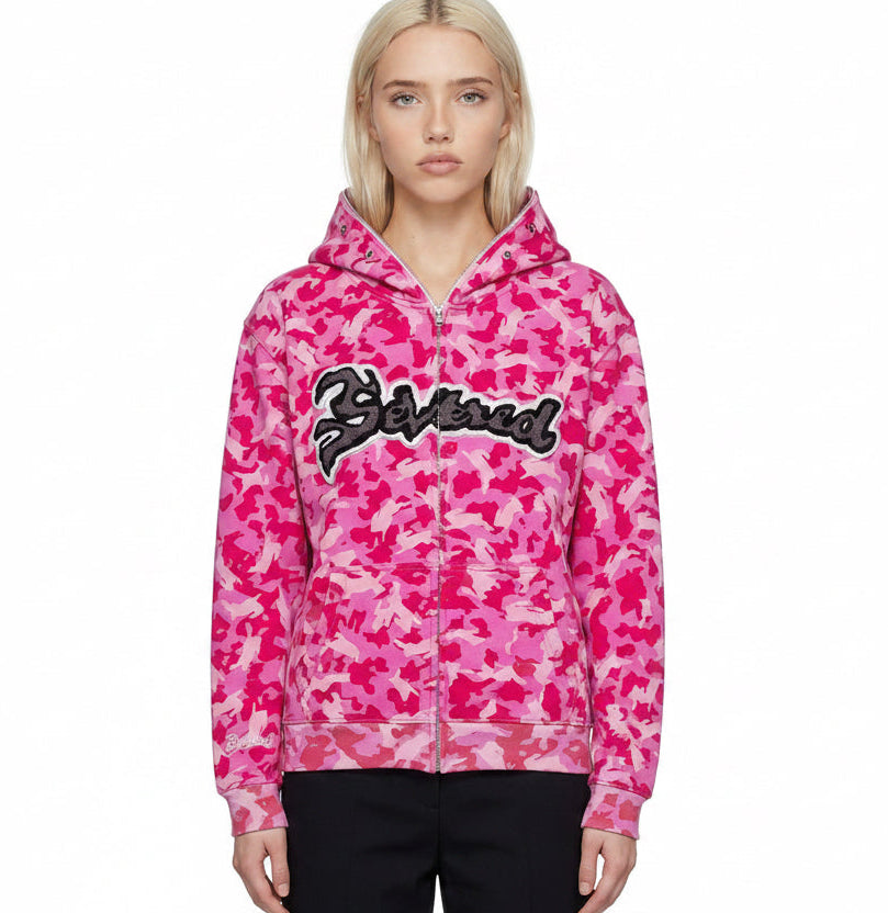 Rabbit camo zip up